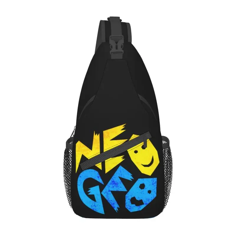 

Arcade Game Neo Geo Logo Sling Chest Bag Custom Shoulder Crossbody Backpack for Men Travel Hiking Daypack