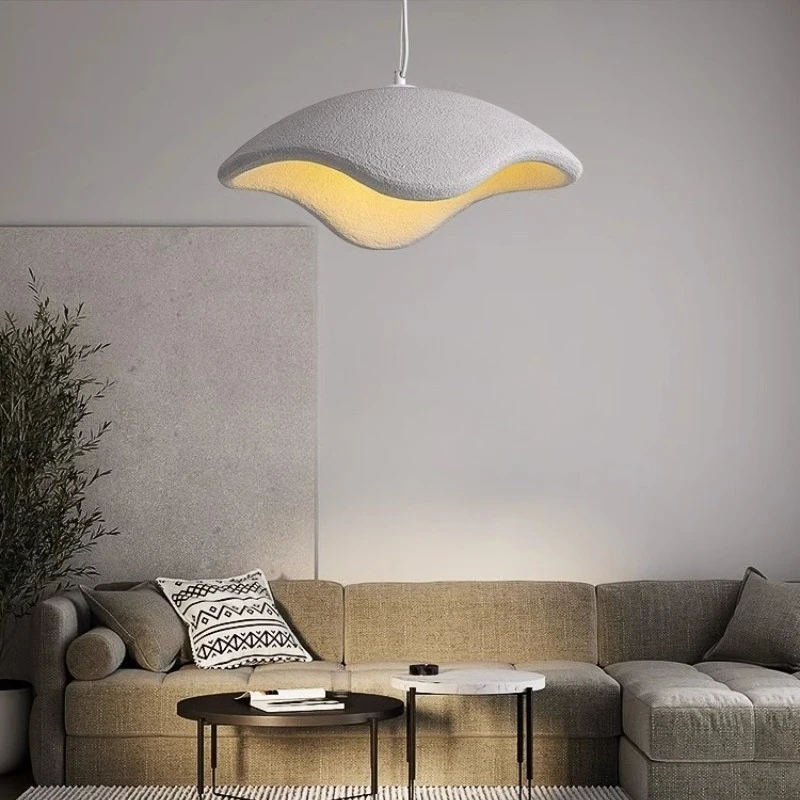 

Nordic Modern Minimalist Wabi Sabi Style LED Resin Chandelier Restaurant Living Room Clothing Store Homestay Lighting Fixtures