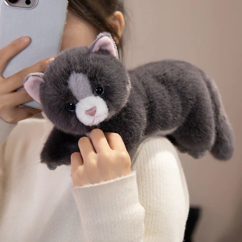 35 سنتيمتر Kawaii القط ألعاب من نسيج مخملي وسادة لينة محشوة الحيوان القط بلوشي دمية عيد ميلاد هدية الكريسماس للأطفال ديكور المنزل #2