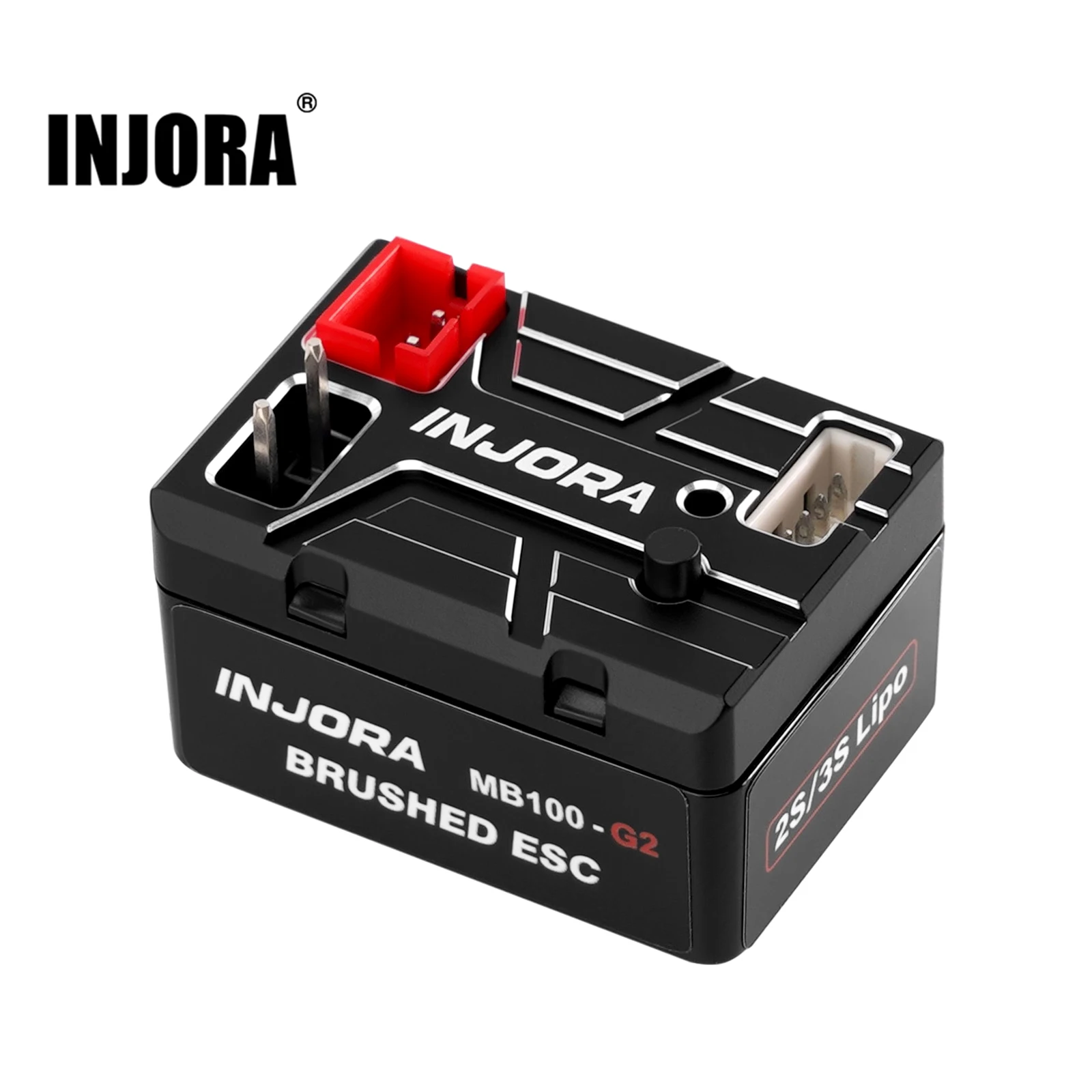 

Водонепроницаемый коллекторный ESC INJORA MB100 G2 40A для радиоуправляемых краулеров 1/24 1/18 SCX24 AX24 TRX4M