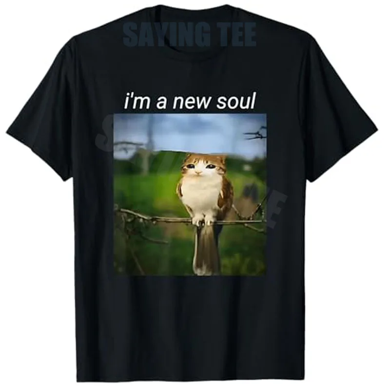 

Funny Meowl Meme, Cat Owl Meme Brainrot Gen Alpha Meme T-Shirt Y2k Ktty Gen Z Humour Graphic Outfit Novelty Saying Tee Fashion