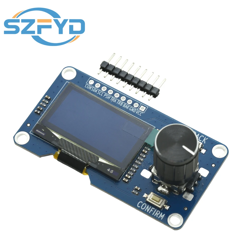 1.3 Inch 0.96 Inch OLED Display Screen Combined With EC11 Rotary Encoder Module IIC Interface