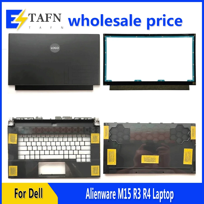 

New Original For DELL Alienware M15 R3 R4 Laptop LCD Back Cover Front Bezel Upper Palmrest Bottom Base Case Keyboard Hinges