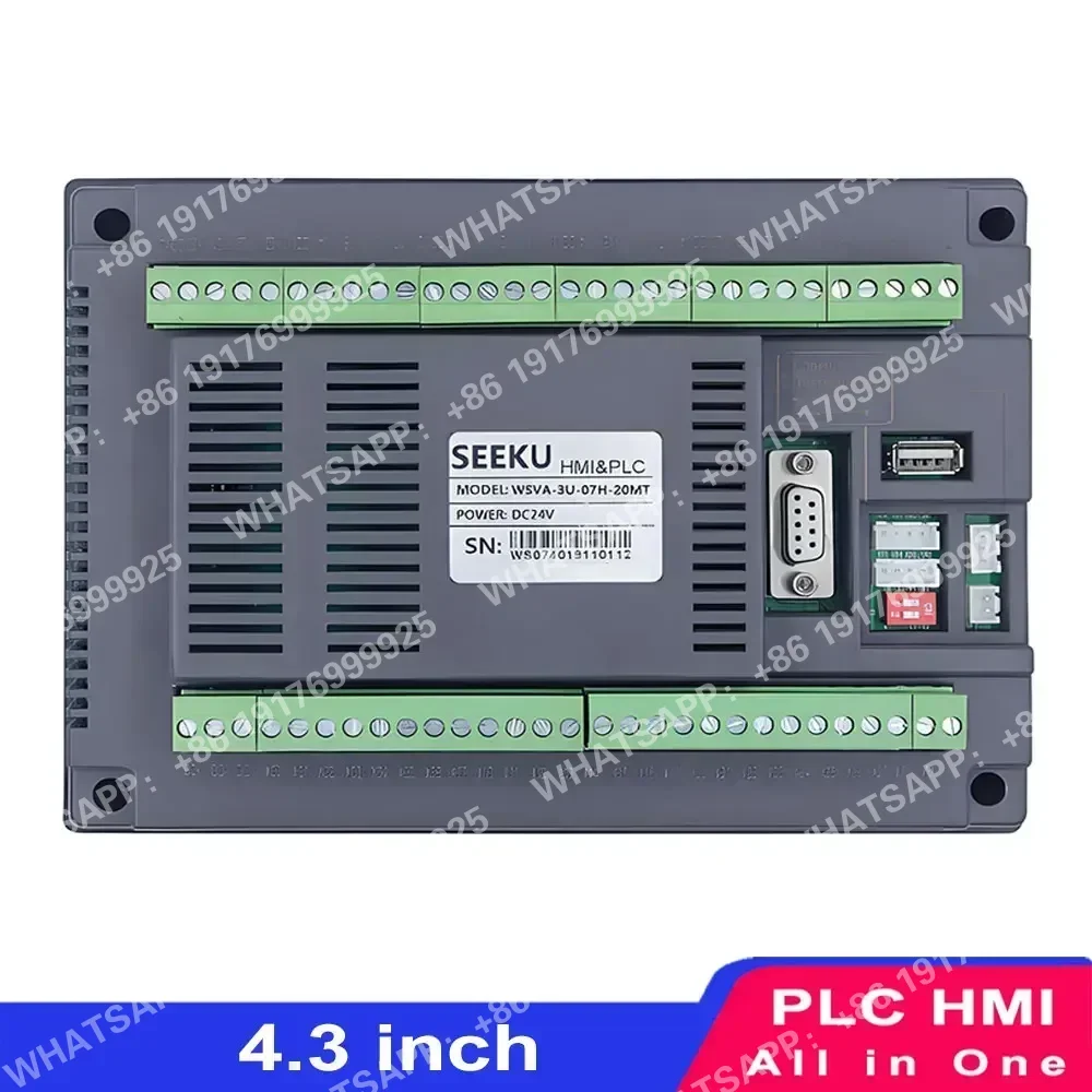 4,3-дюймовый HMI с ПЛК FX3U HMI «все в одном» со встроенным ПЛК-HMI с ПЛК RS485 поддерживает разработчик Mitsubishi GX или GX работает 2