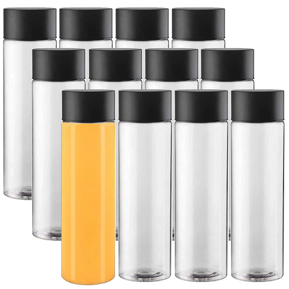 

Bulk Empty Plastic Reusable Juice /Water Bottles as Smoothie Bottles for Sensory Crafts and Calming Bottles 400ml 6/12PCS