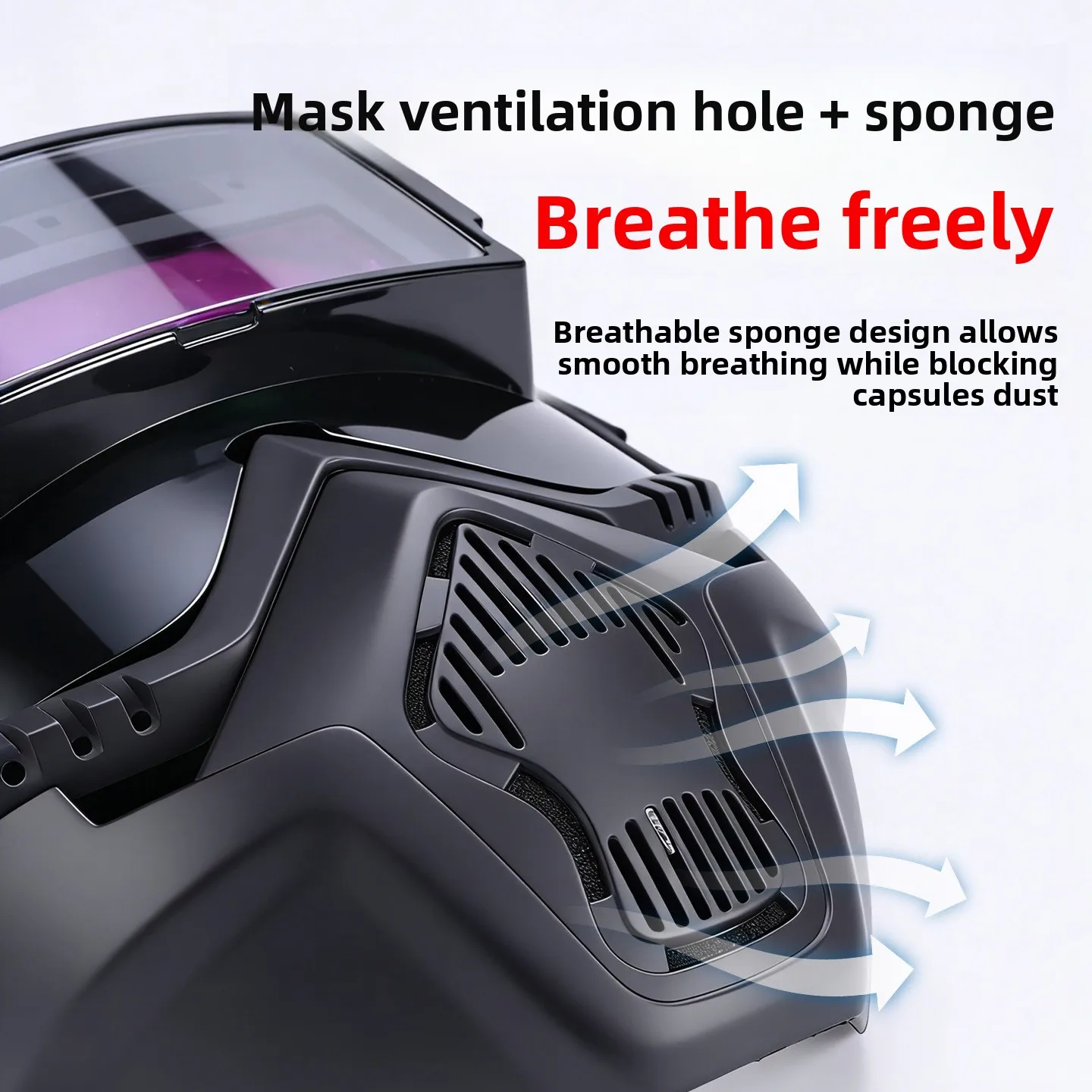 

Head-Mounted Detachable Full-Face Welding Helmet, Anti-Burn Eye Protection Tool for Welders
