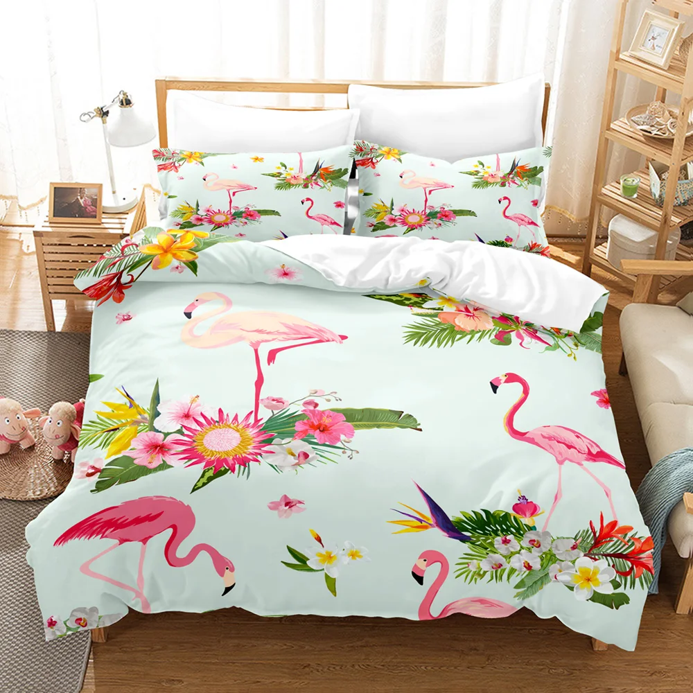 

Firebird Bedding Set Single Twin Full Queen King Size Flamingo ed Set Aldult Kid Bedroom Duvetcover Sets 3D Print Animal 037