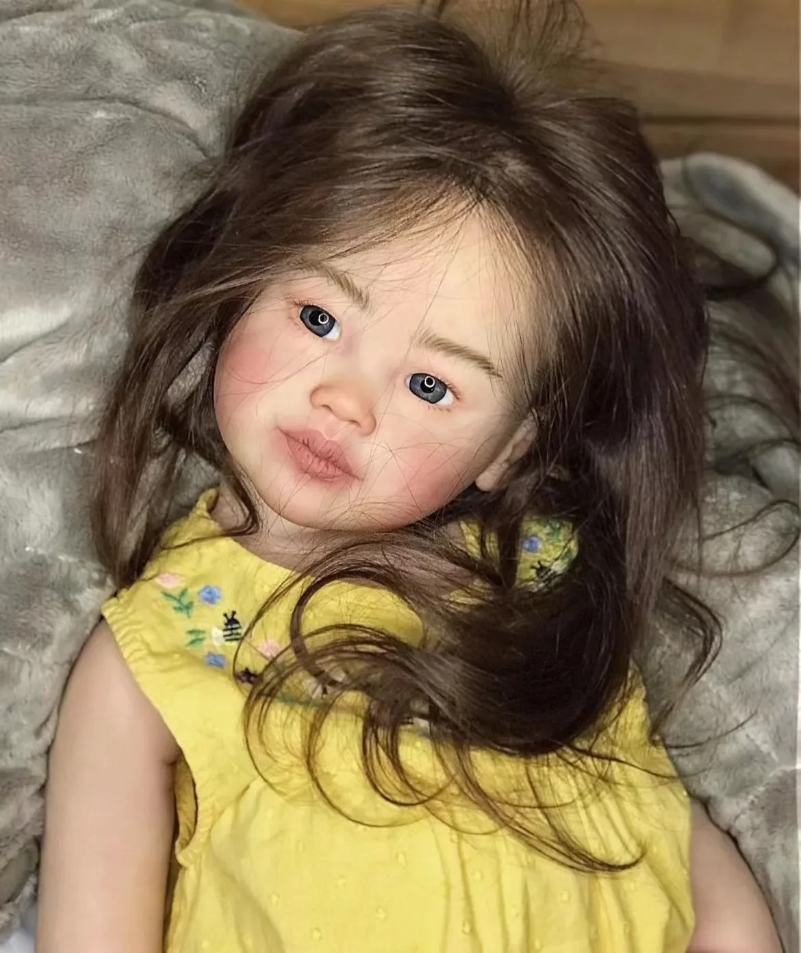 DLS Customized Limited Supply 32inch Reborn Baby Leonie With Hand-Rooted Same Hair Already Finished Doll Birthday Gift