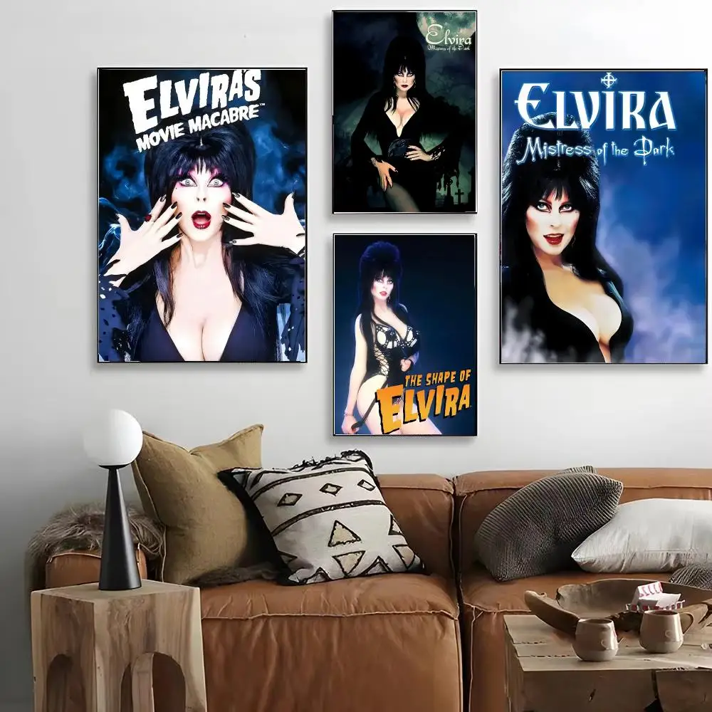 Elvira Mistress of the Dark Poster HD Art Decorative Wall Art Waterproof Home Décor for Living Room Bedroom Café Stylish Gift