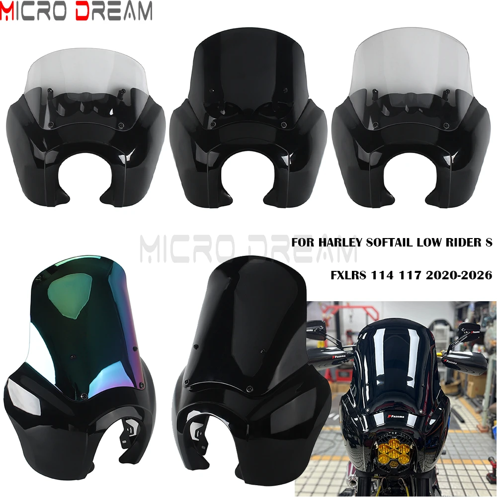 Motorcycle Fairing For Harley Softail Low Rider S 117 FXLRS 22-26 Front Headlight Fairing Cowls For Low Rider S 114 FXLRS 20-21
