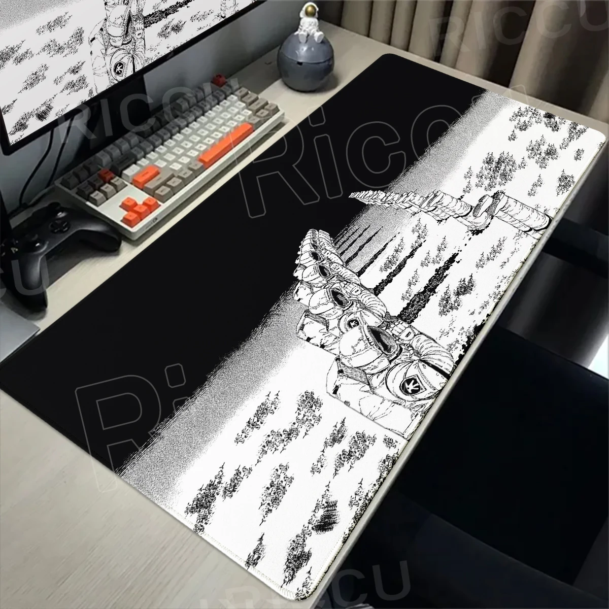 Astronaut Large Gaming Mouse Pad Non-Slip Rubber Big Mousepad Gamer Computer Laptop Office Cushion Extended Desk Mat 800X400MM