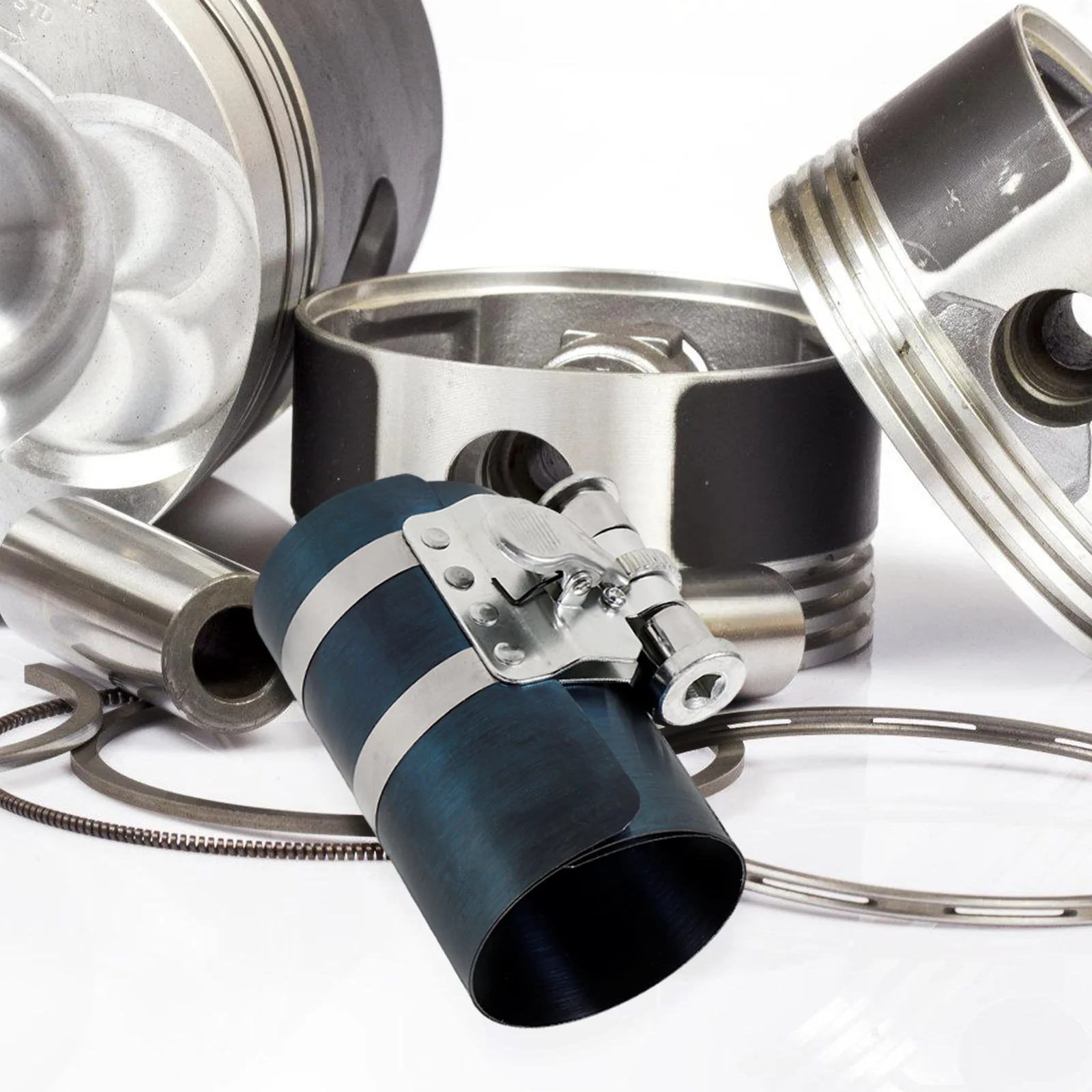 

Piston Ring Compressor Tool 4 Inch Steel Auto Motorcycle Engine Repair Tools Piston Installation Tight Fit Leak Preventing