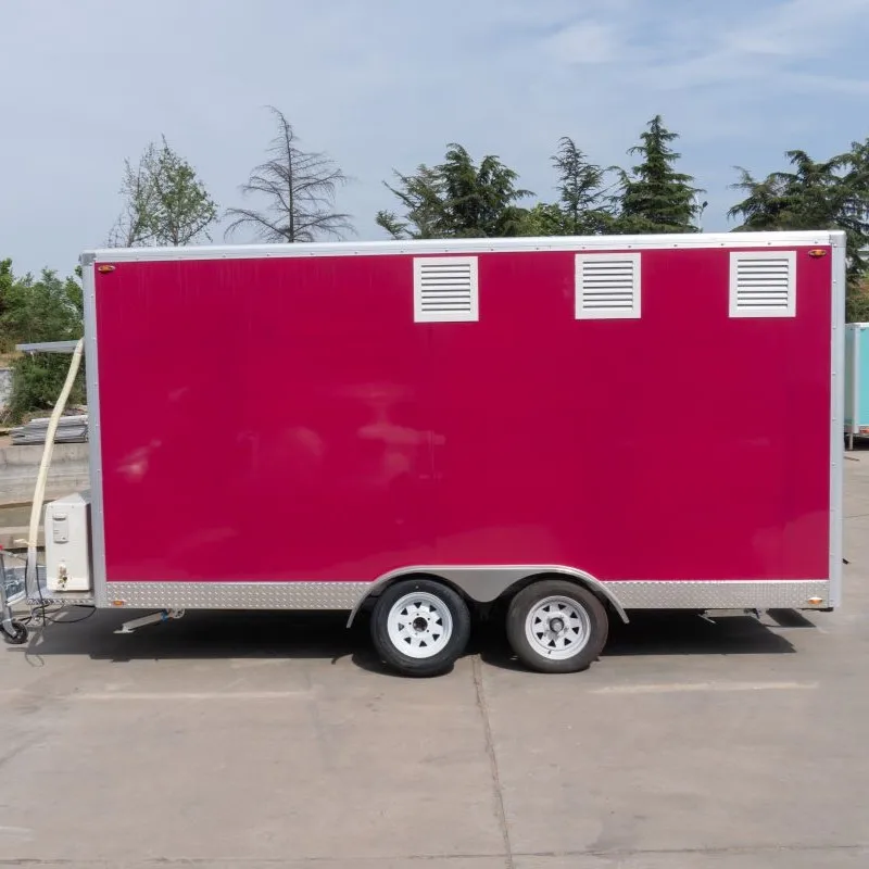 Galvanized Steel Enclosed Cargo Food Trailer and Mobile Kitchen Food Truck for Service and Mobile Food Trailer Applications