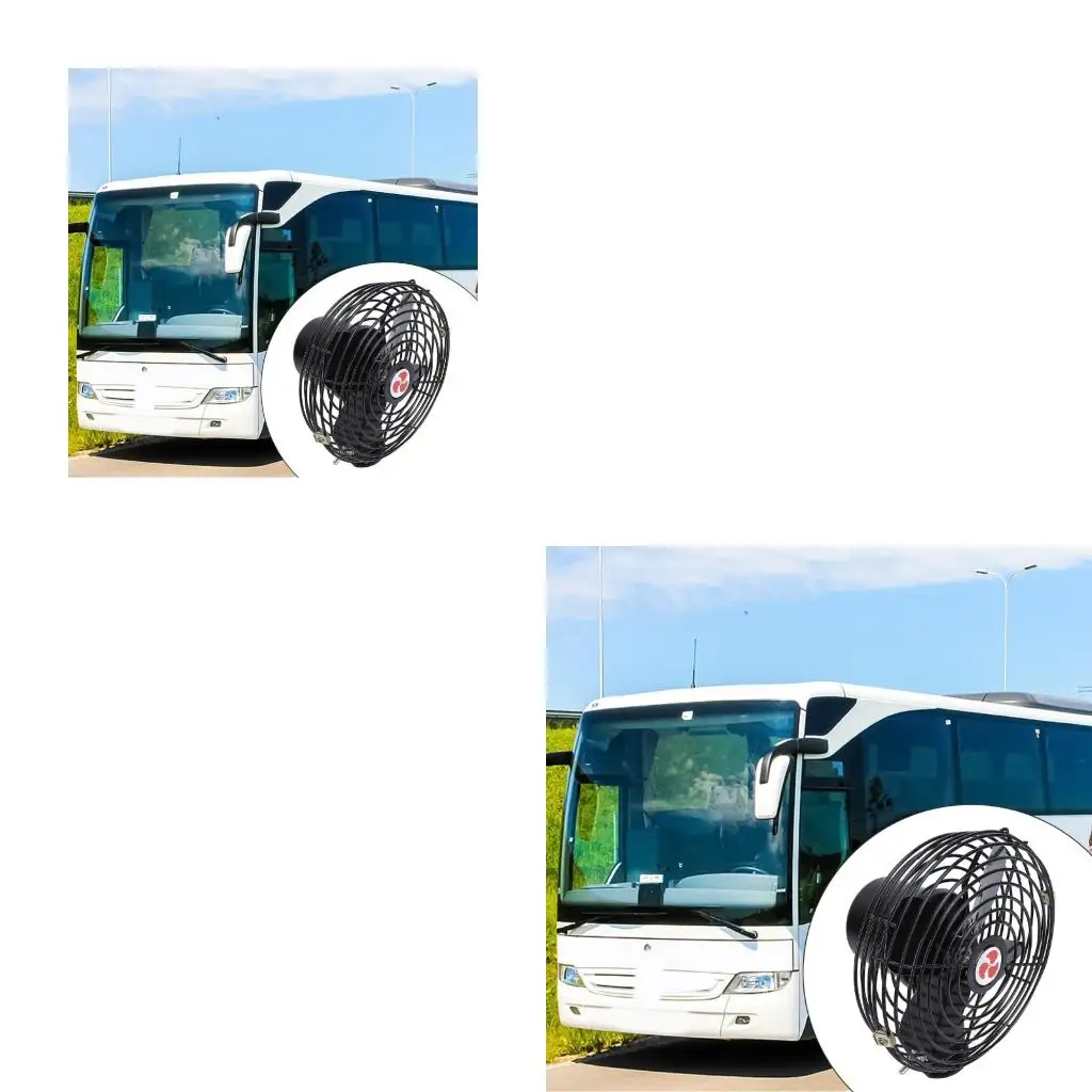 XA6H Low Noise 6 Inch 12V 24V Heavy Duty Metal Cooling Fan Quiet Operation For Trucks Boats Buses Vehicle Ventilation System