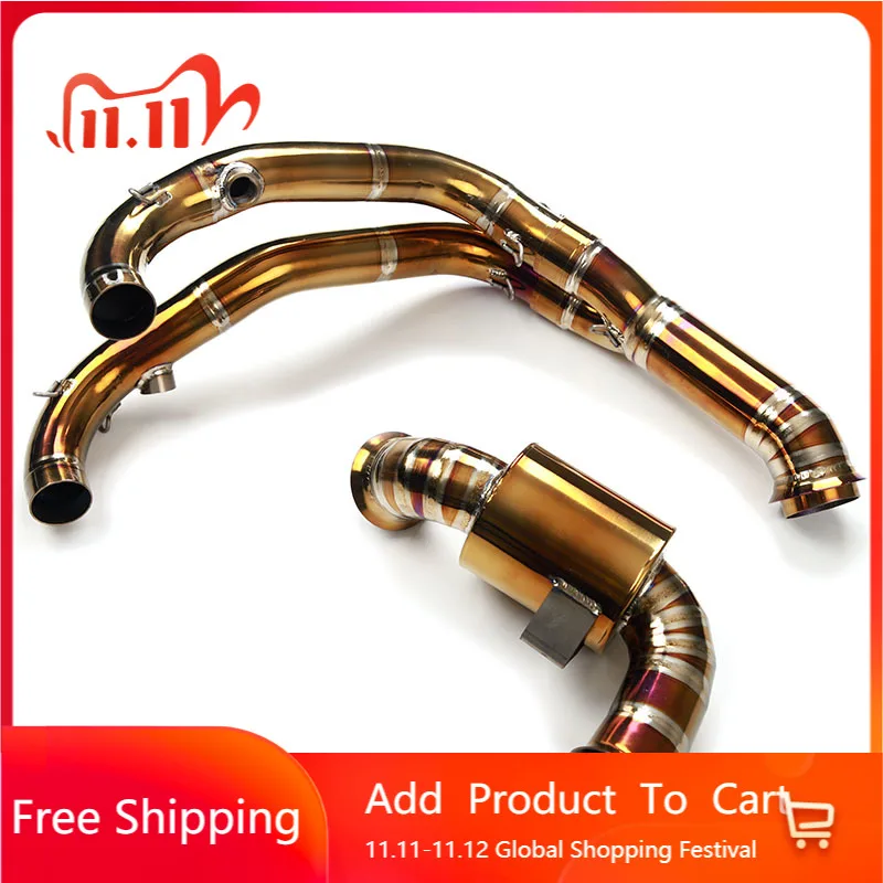 

STLF For 790 duke 2018 Motorcycle Exhaust System High Quality 304 Stainless Steel Motorcycle Exhaust Pipe