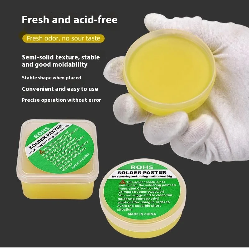 1 قطعة 30/50/100 جرام لحام لحام لصق المهنية لحام الجريان 183 درجة درجة حرارة متوسطة لا الصنوبري النظيف