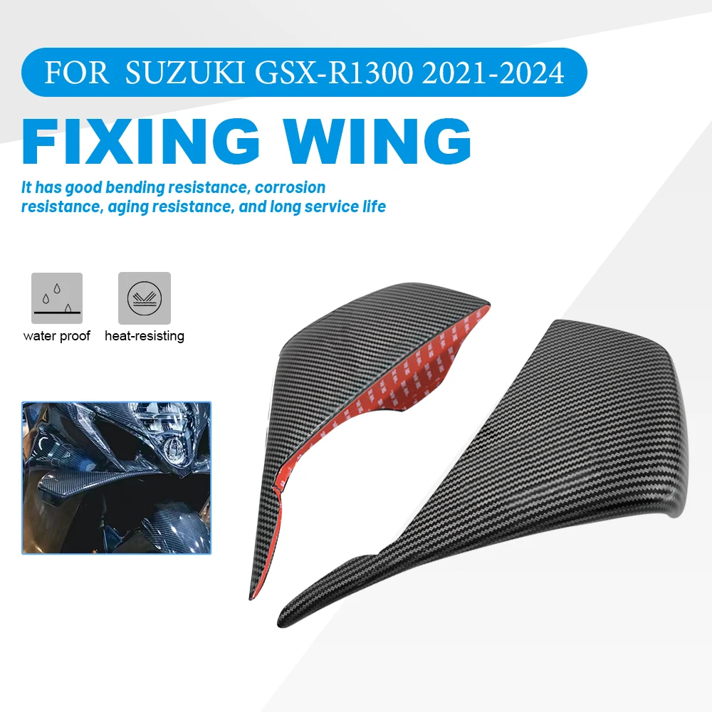 

For SUZUKI GSX-R1300 GSX-R1300R 2021-2024 Motorcycle Rear Wing parts Aerodynamic Fixed Winglet Fairing Cowl Fixed Wing