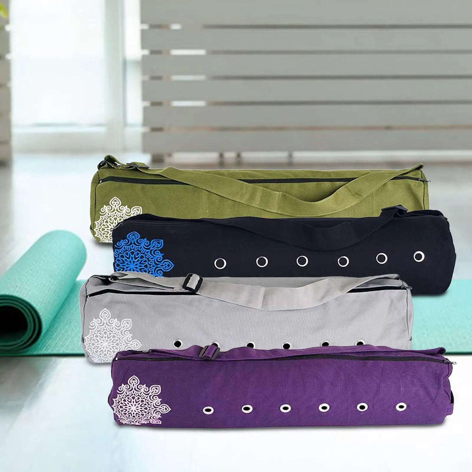 Sac de Yoga Polymère avec Sangle Réglable et Poches, Pratique pour le Pilates, le dehors, la bug astique, le Rangement