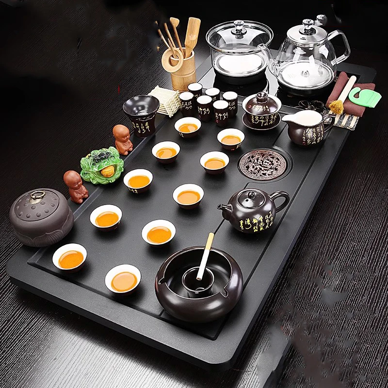 

Wooden Serving Tea Tray Wooden Decorative Luxury Kitchen Living Room Hospitality Dining Tea Tray Chinese Bandejas Home Products