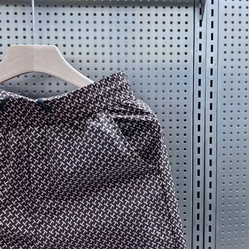 Men's Clothing Print Quick Dry Shorts Summer Stylish Straight Leg Casual Beach Pants Comfortable Pockets Breathable Lightweight