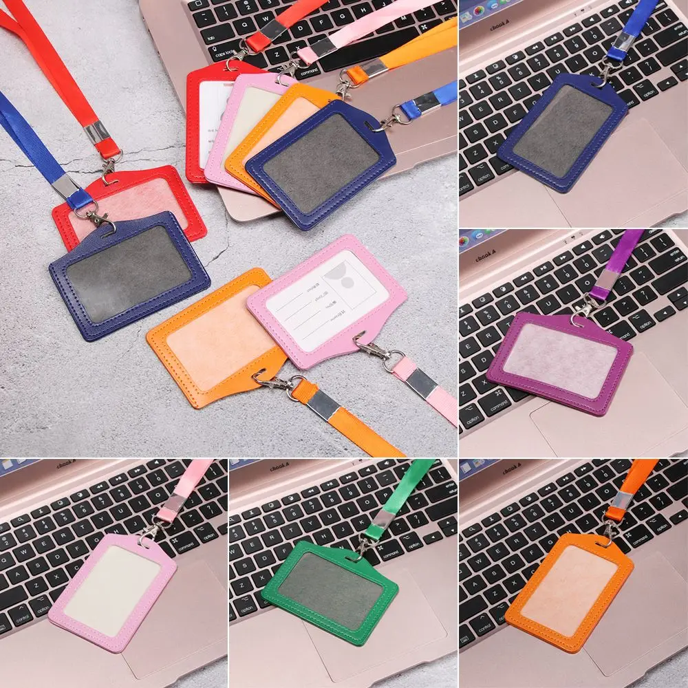 Multi colored Badge Case Office Supplies Name Card Holders Card Sleeve Protective Shell Bus ID Holders