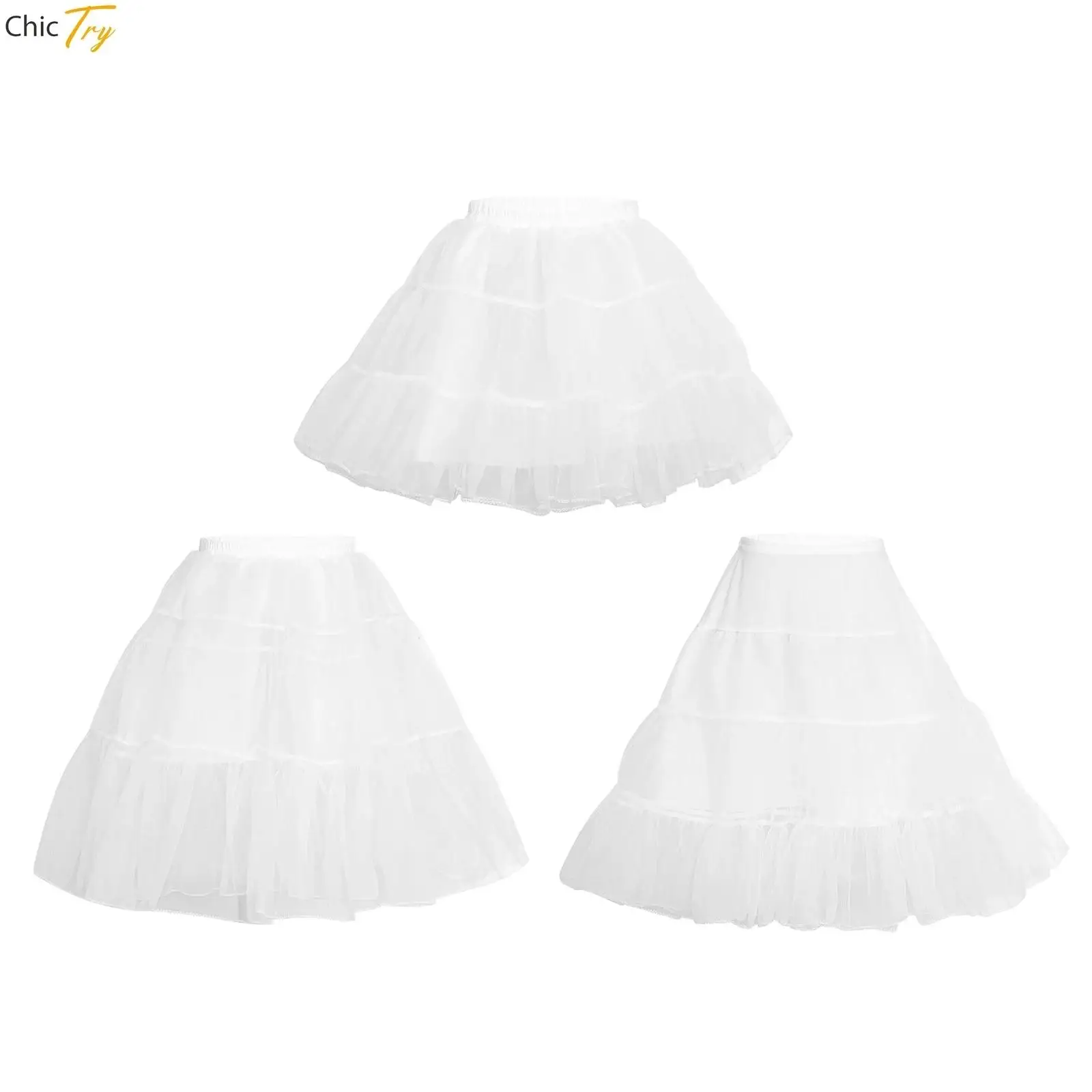 

Short Organza Petticoat for Cocktail Dresses Crinoline Wedding Bridal Underskirt White Loopless Tiered Petticoat Tutu Underskirt