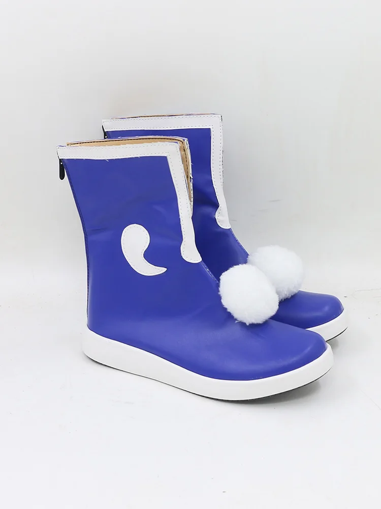 Gyu Twin Princess Rein Cosplay Schoenen Laarzen Halloween Anime Blauwe Laarzen