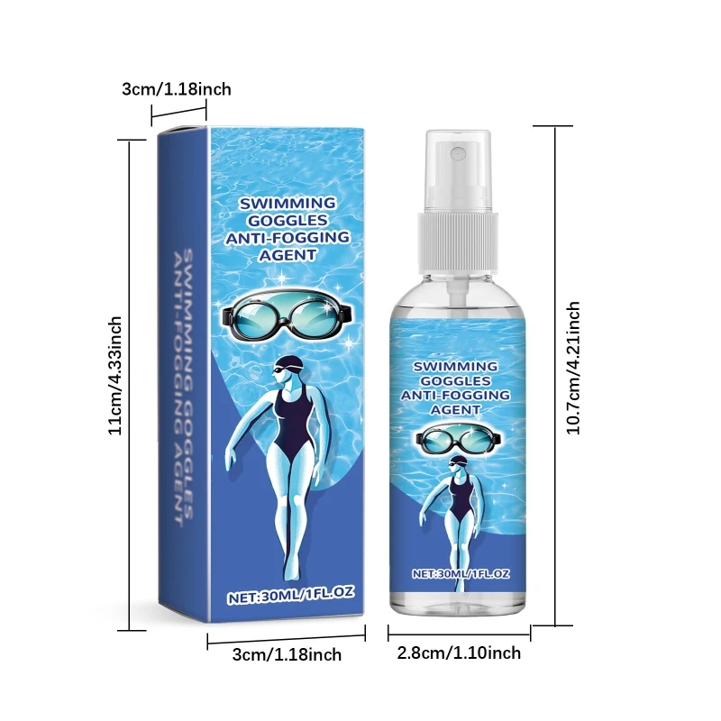 2025 New AntiFog with 30ml AntiFog Sprays for Swimmers and Diver, for Goggles