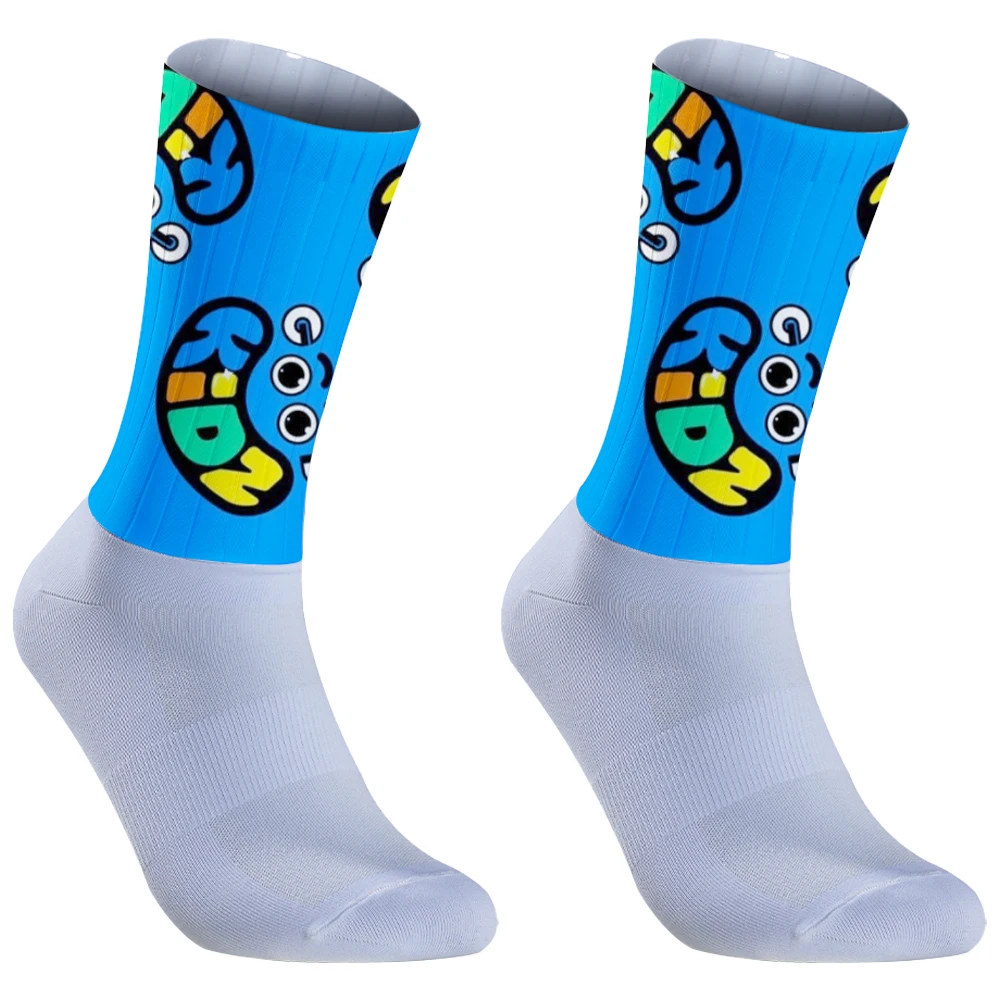 Calcetines altos hasta el muslo para hombre y mujer, medias coloridas, informales, individualización, Hip Hop, ciclismo, 1 par