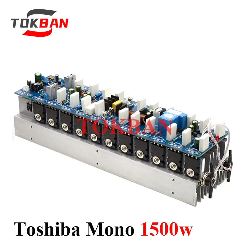 

Tokban 1500w Mono Amplifier Board High Power Toshiba Transistors A1943 C5200 Low Distortion Low Noise HIFI Audio Amp