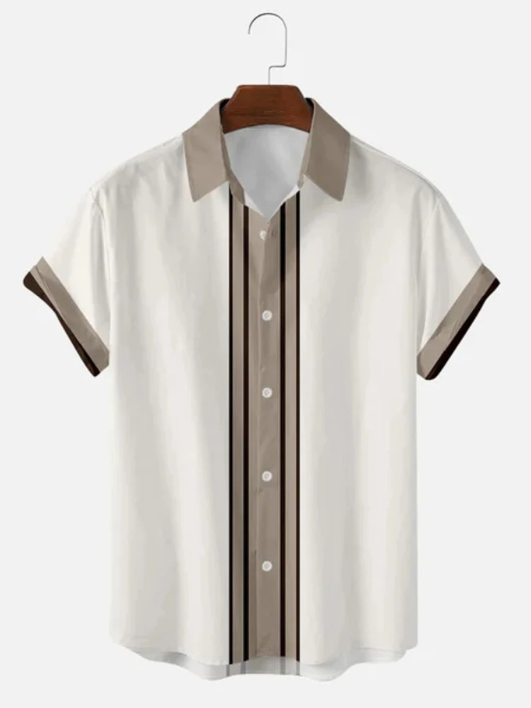 

Men's Casual Printed Breathable irt Collar ort Sve Loose Fit Summer Faionable Youth Clothing