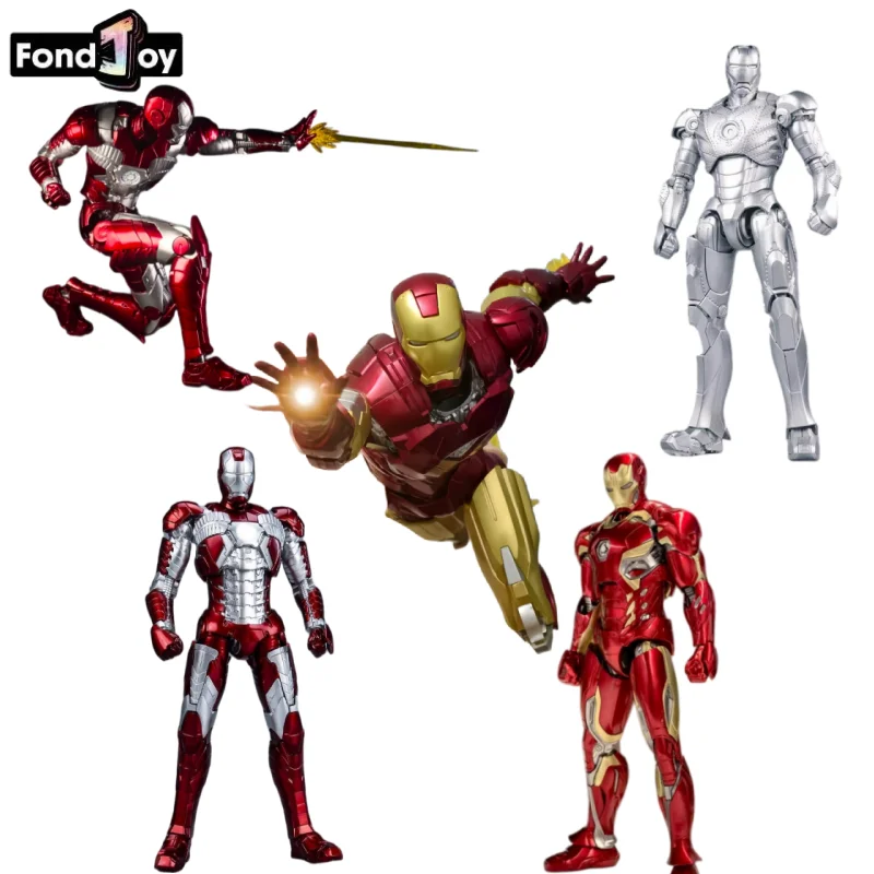 HOT Fondjoy 1/12 New Iron Man Mk45 Series Movability Model Kit Assemble Action Figure Marvel Superhero Collectible For Fans Gift