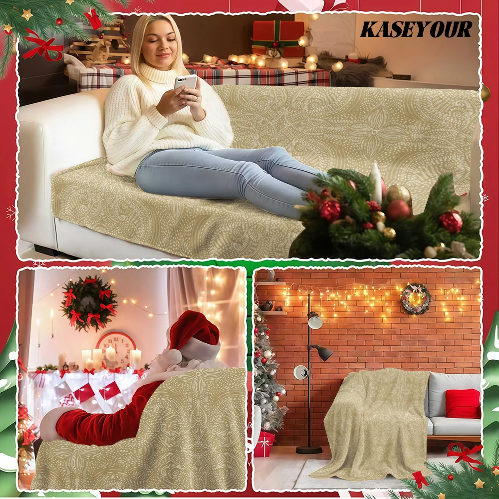 Western Cactus Desert Cowboy Flannel Blanket Soft Fuzzy Plush Cozy Warm Throw for Sofa Bed Couch Home Decor