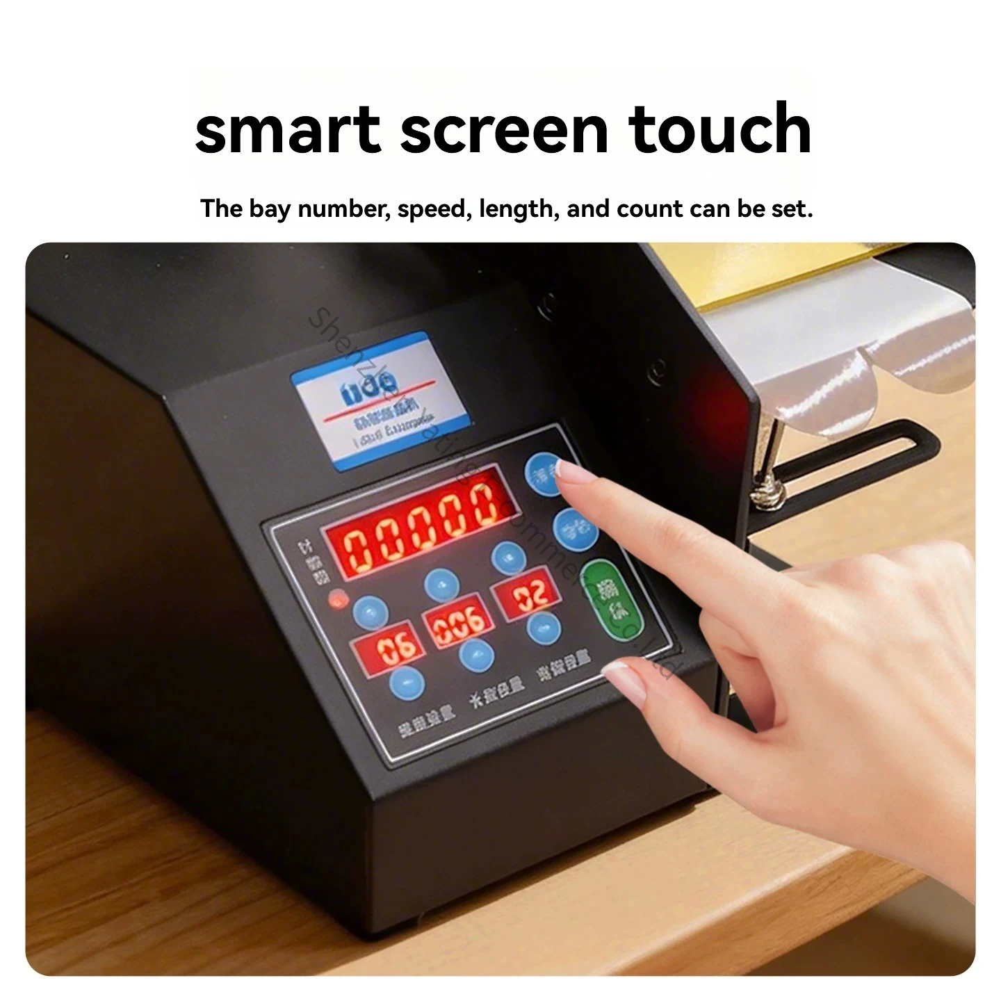 Q120 Optical Fiber Transparent Label Stripping Machine Automatic Self-adhesive Round Separator Barcode Express Single Sticker