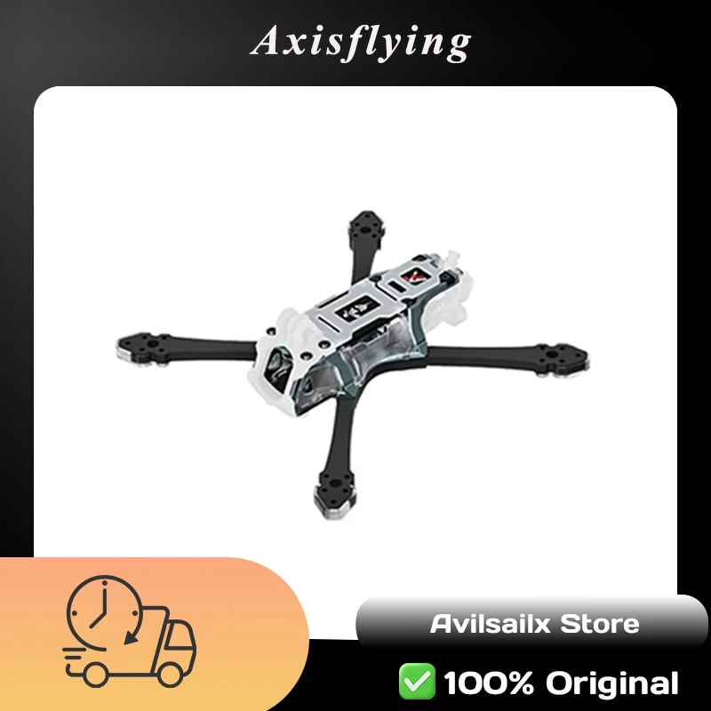 

AXISFLYING BANDO5 FPV Drone Frame 5 Inch Freestyle Racing Quadcopter Frame Kit 7mm Thick Arm T700 Carbon Durable Pink Blue