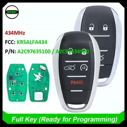 DIYKEY Keyless Remote Smart Key Fob 433MHz 4A Chip dla Alfa Romeo Giulia Stelvio 2017-2020 KR5ALFA434 A2C 97635100   / A2C 97634900