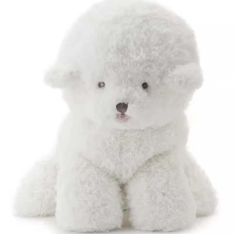 Fluffy Soft Stuffed Animals White Puppy Dolls Plush Bichon Frise Toys Children Son&Daughter Accompany Peluche Elegant Gift