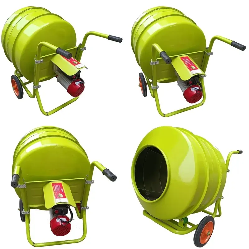 350L Small Household Concrete Mixer Hand Push Cement Mortar