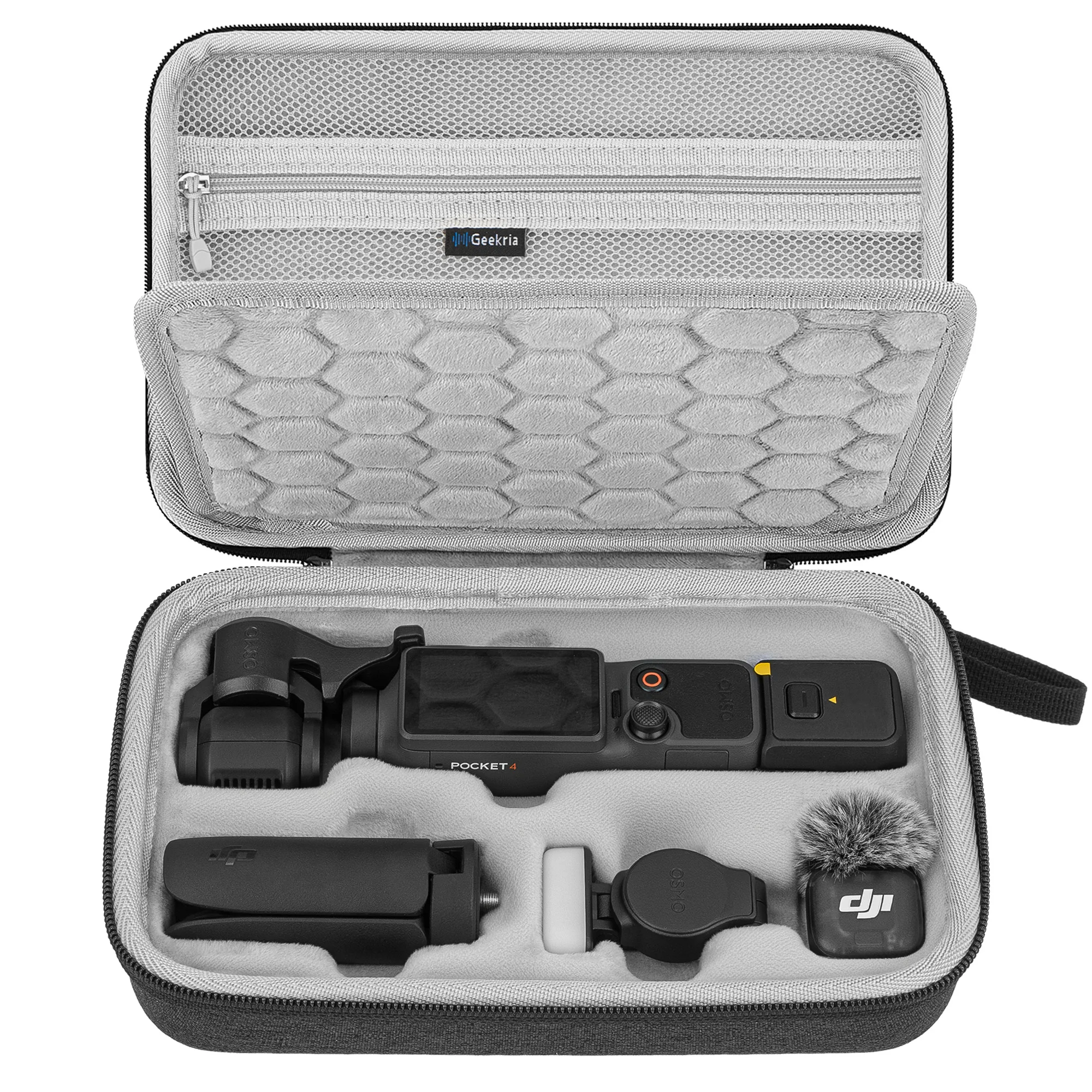 

Geekria Carrying Case Compatible with DJI Osmo Pocket 4 Protective Case Travel Storage Bag for Action Camera and Accessories