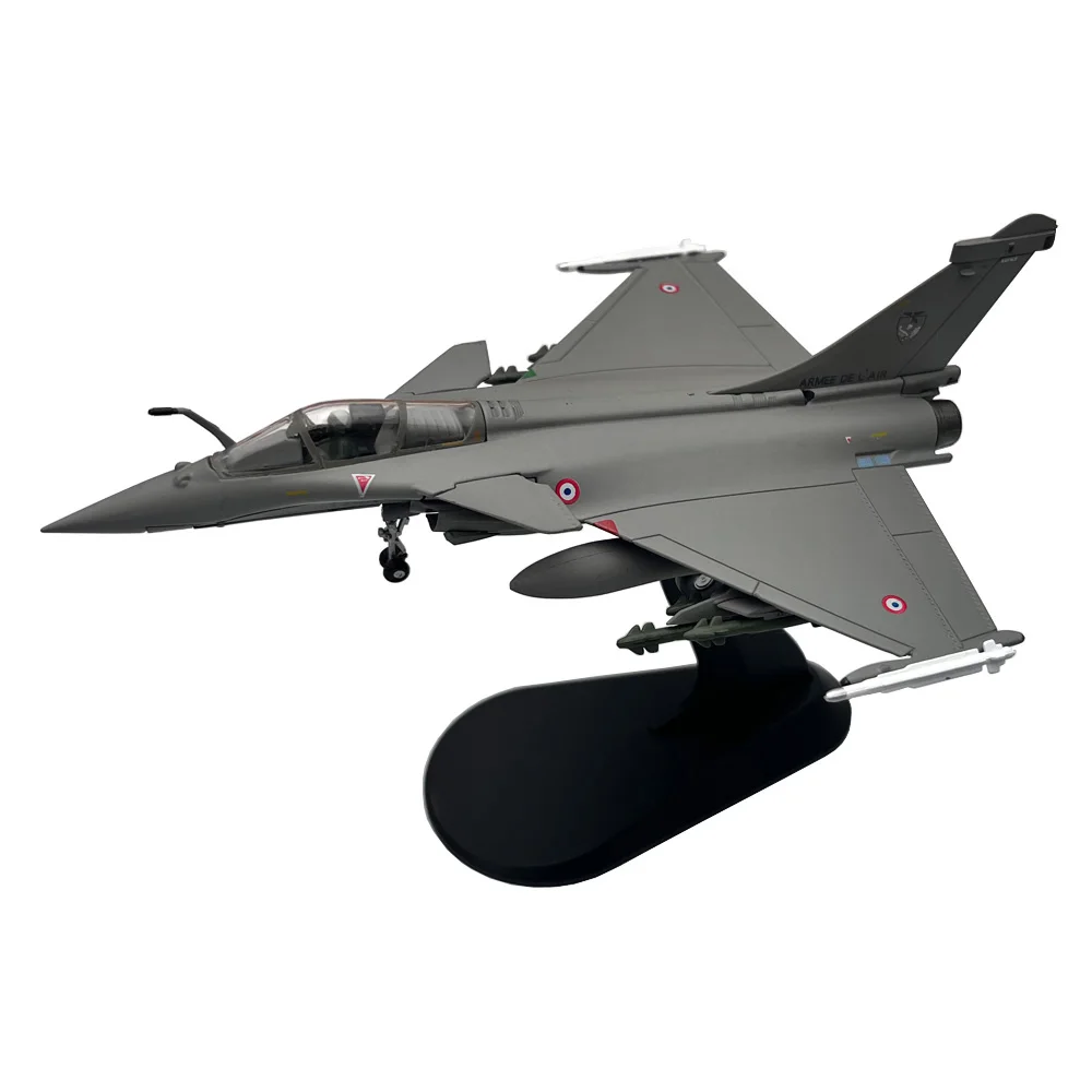 1:100 France Rafale C Libya War Fighter Toy Jet Aircraft Metal Military Diecast Plane Model for Collection or Gift