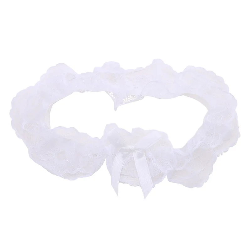 Women Sexy Bow Lace Choker Necklaces Torques Collar Floral Bowknot Wedding Party Cosplay Lolita Fashion Girls Elastic Neck Ring
