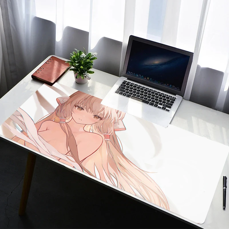 Mouse Pad PC Non Slip Rubber HD Mousepad Laptop Gamer Cabinet Keyboard Pad Office Computer Gaming Desk C-chobits Chii Mouse Mat