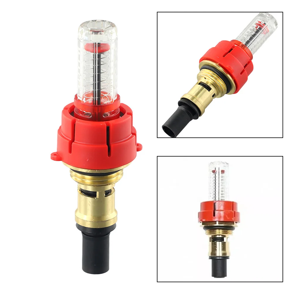 G1/2 G3/8 Underfloor Heating Manifold Flow Meter Brass Flow Meter Removable Sight Glass For Underfloor Heating Manifold System