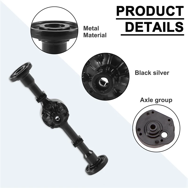 FBIL-Middle Bridge Axle Upgraded Parts Metal OP Accessory For WPL B16 B36 RC Car DIY Remote Control  Easy To Install Durable