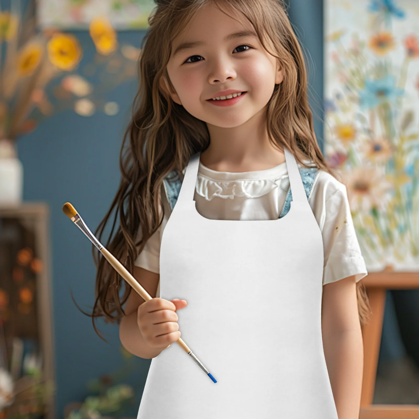 

10pcs Waterproof Painting Apron Lightweight Toddlers Kids Non woven DIY Craft Durable Children Art Smock