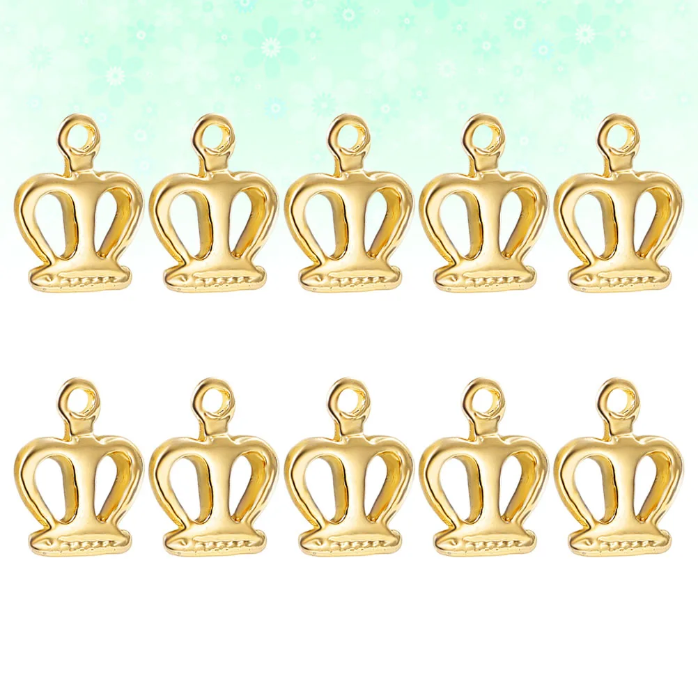 

20 Pcs Crown Jewelry Accessories Durable Lightweight DIY Headdress Pendant H made Copper For Toys Bags Jewelry Parts