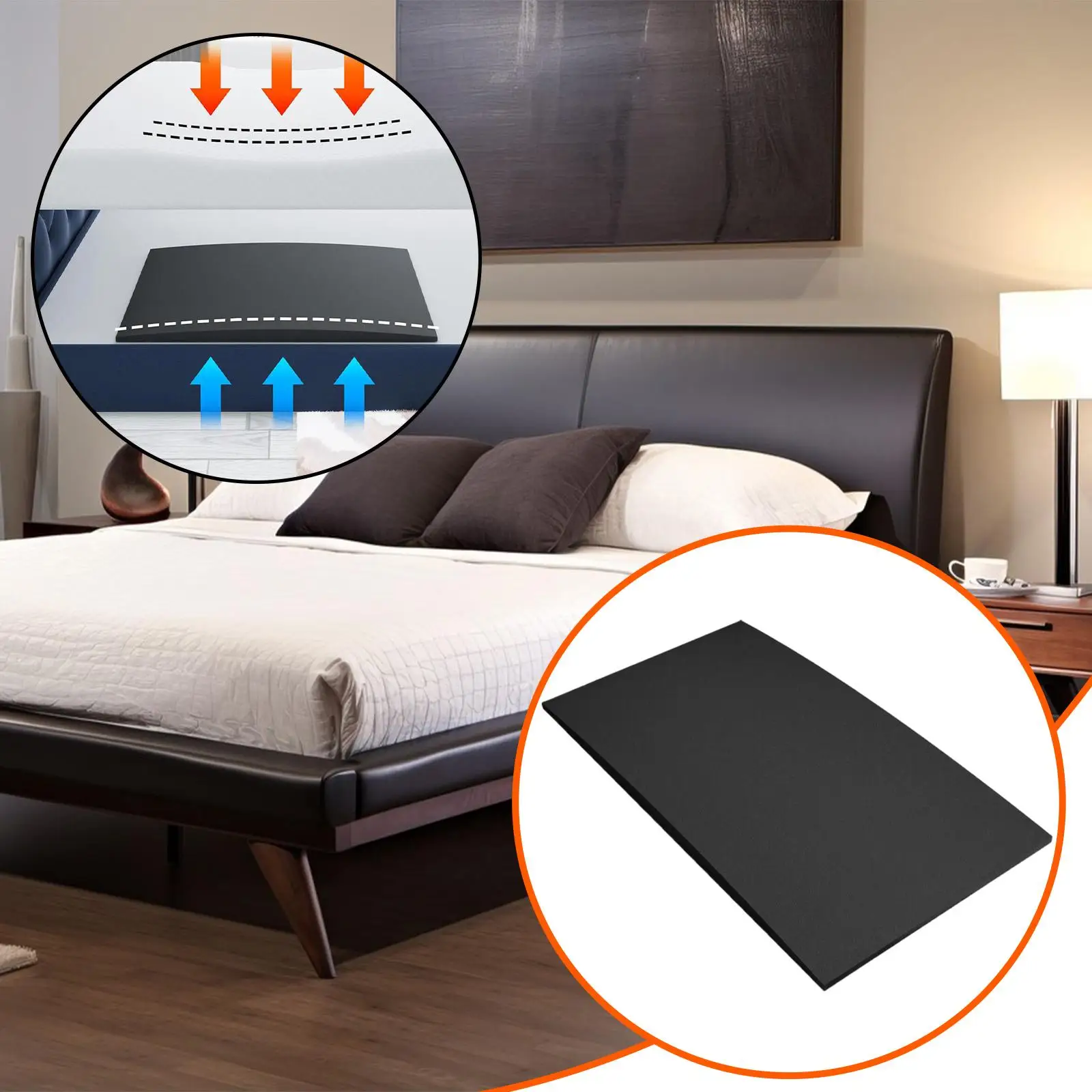 

Sponge Mattress Support Pad Restores Firmness Mattress Extender for Sofa Bed Full Size Sleeping Comfort