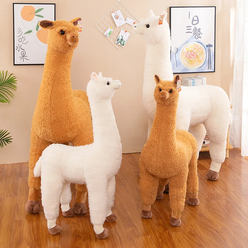 Imitation plush alpaca Toy Large ornaments Living room Shopping mall Wholesale Large Doll Gifts Birthday Opening DY10157