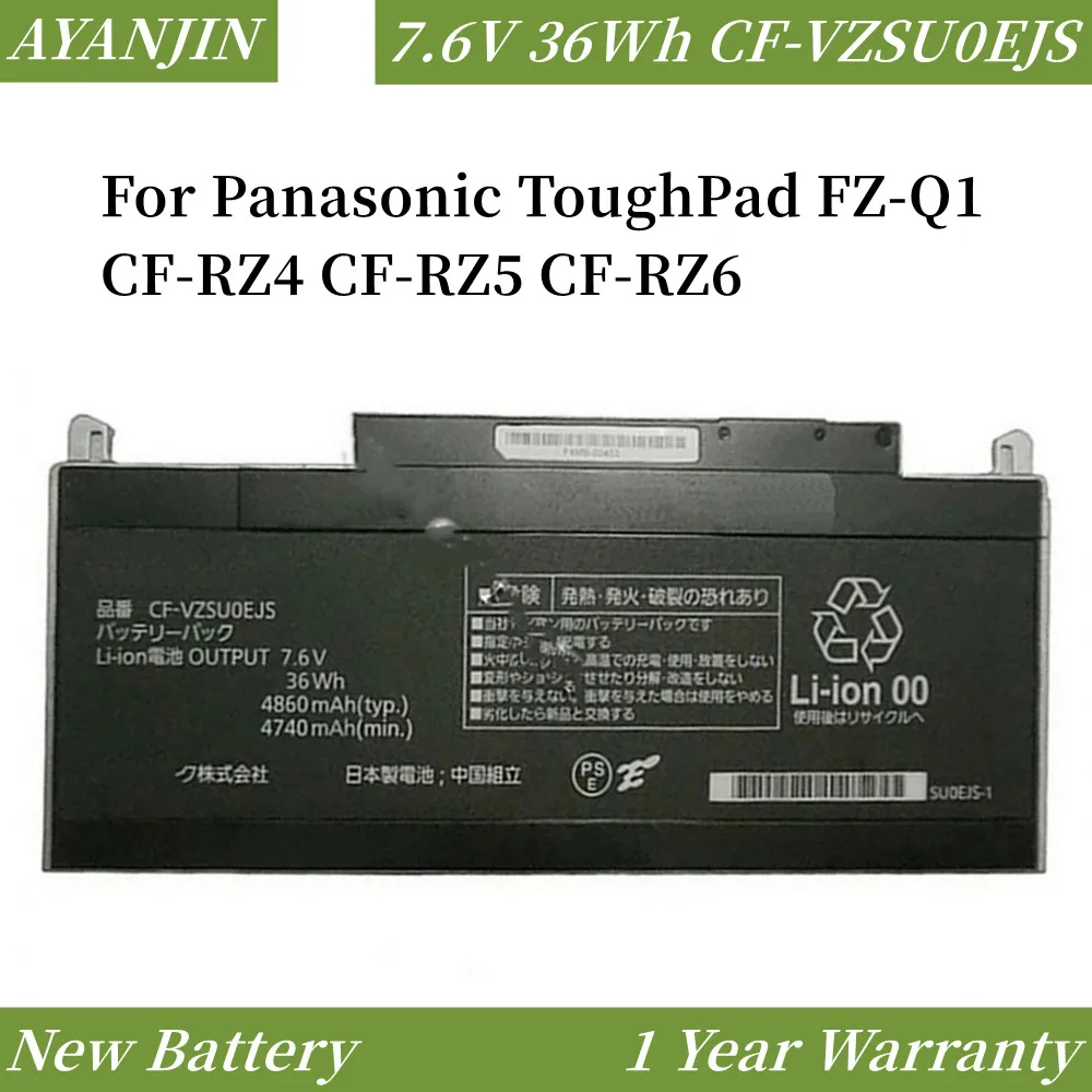 

7.6V 36Wh/4740mAh CF-VZSU0EJS 21CP6/44/62-2 Battery for Panasonic ToughPad FZ-Q1 CF-RZ6 CF-RZ5 FZ-Q2 2-604462S2-B04