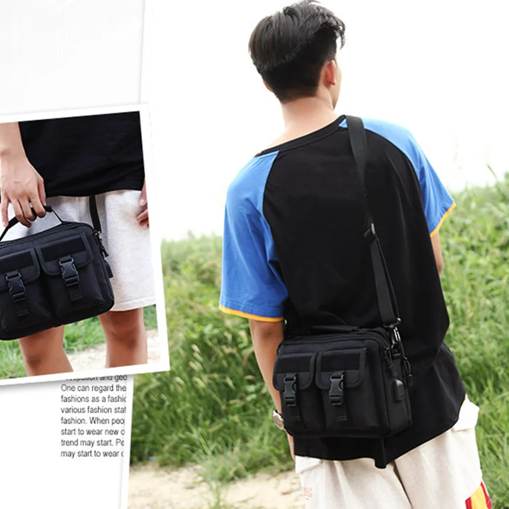 

Outdoor Fishing Tackle Bag Durable Material Separate Pockets Large Capacity Suitable for Camping Hiking Jogging Angling